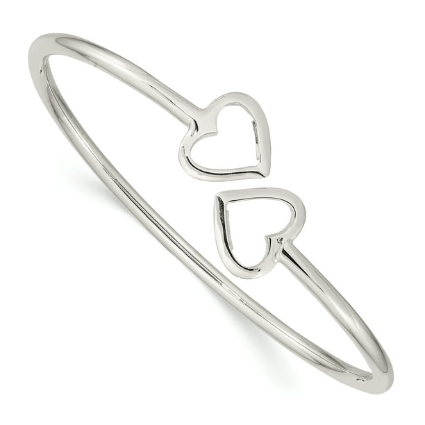 Details about  / Desimtion Womens 925 Sterling Silver Heart Bracelet Forever Love Adjustable Brac
